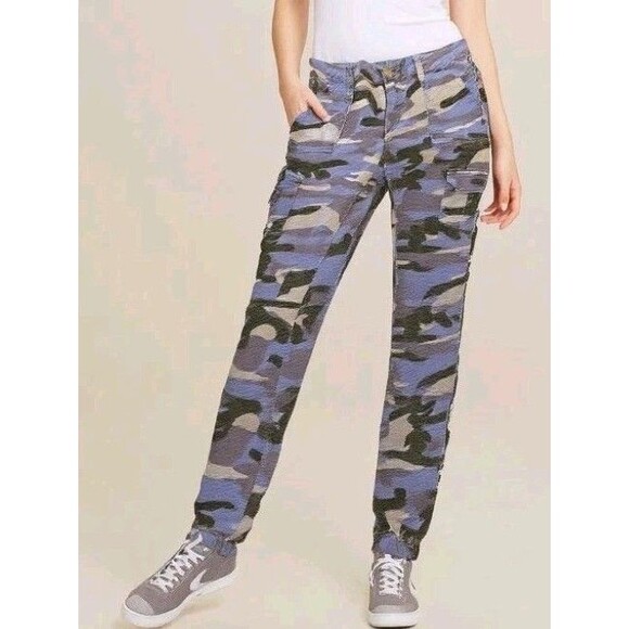 VIP jeans blue camo Juniors size 15/32 Cargo Pockets Jogger - Picture 1 of 13